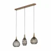 SORAYA Suspension Luminaires Trio Vieux laiton, 3 lumières