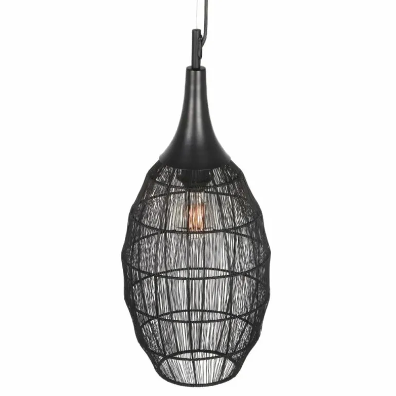 SORAYA Suspension Luminaires Trio Noir, 1 lumière