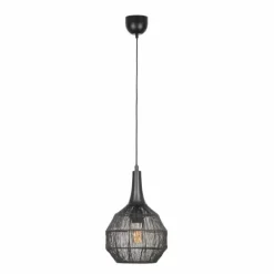 SORAYA Suspension Luminaires Trio Noir, 1 lumière