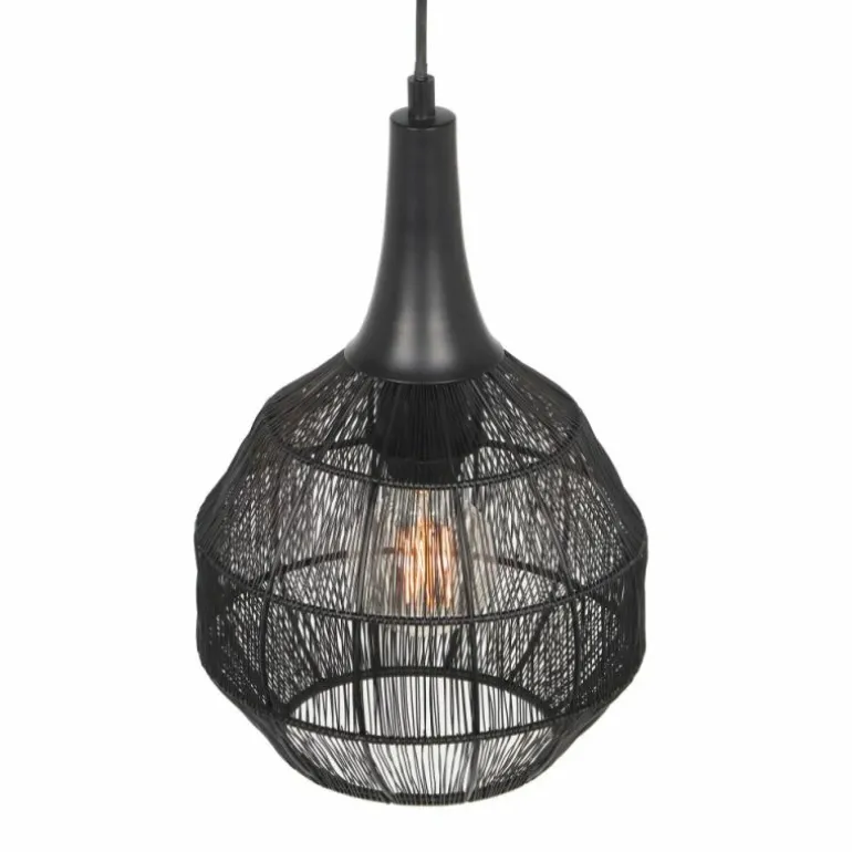 SORAYA Suspension Luminaires Trio Noir, 1 lumière
