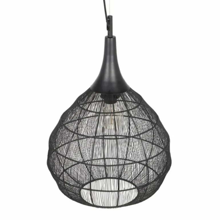 SORAYA Suspension Luminaires Trio Noir, 1 lumière