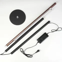 Specksta Lampadaire LED Cuivre, Noir, Argenté, 3 lumières