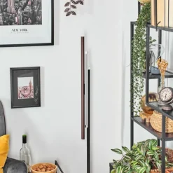 Specksta Lampadaire LED Cuivre, Noir, Argenté, 3 lumières