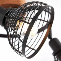 Spot Brilliant Avia Bois foncé, Noir, 3 lumières