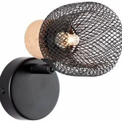 Spot Brilliant Flaka Noir, 1 lumière