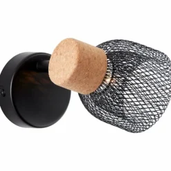 Spot Brilliant Flaka Noir, 1 lumière