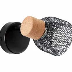 Spot Brilliant Flaka Noir, 1 lumière