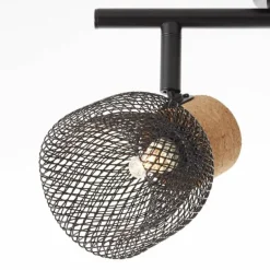 Spot Brilliant Flaka Noir, 2 lumières