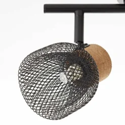 Spot Brilliant Flaka Noir, 2 lumières