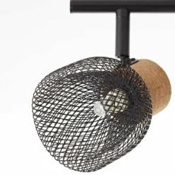 Spot Brilliant Flaka Noir, 4 lumières