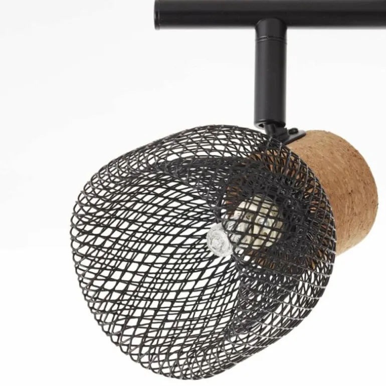 Spot Brilliant Flaka Noir, 4 lumières