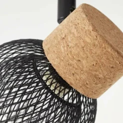 Spot Brilliant Flaka Noir, 4 lumières