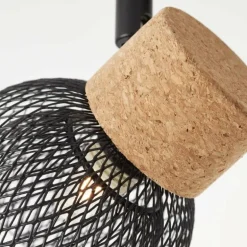 Spot Brilliant Flaka Noir, 4 lumières