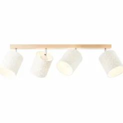 Spot Brilliant Galance Bois clair, 4 lumières