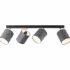 Spot Brilliant Galance Noir, 4 lumières