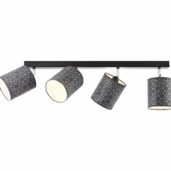 Spot Brilliant Galance Noir, 4 lumières