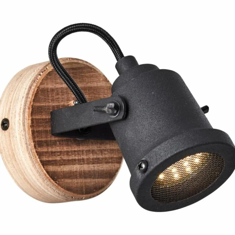 Spot Brilliant Inge Bois foncé, 1 lumière