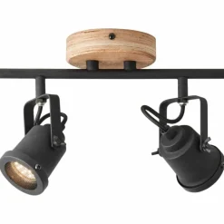 Spot Brilliant Inge Bois foncé, 2 lumières