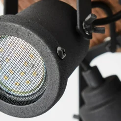 Spot Brilliant Inge Bois foncé, 3 lumières
