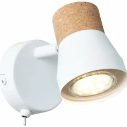 Spot Brilliant Moka Blanc, 1 lumière