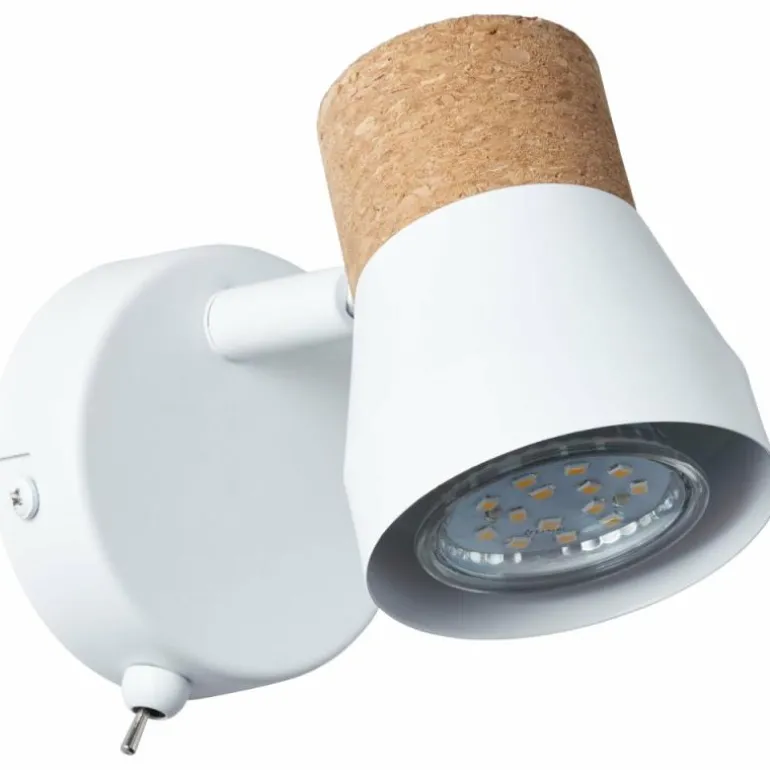 Spot Brilliant Moka Blanc, 1 lumière