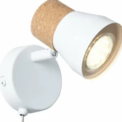 Spot Brilliant Moka Blanc, 1 lumière