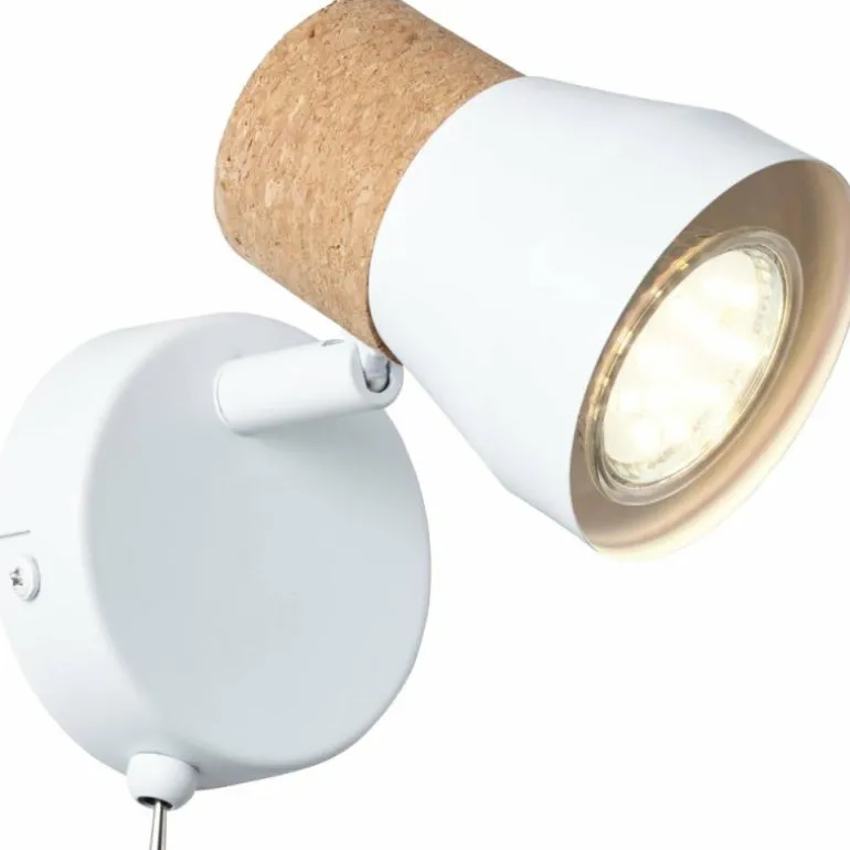 Spot Brilliant Moka Blanc, 1 lumière