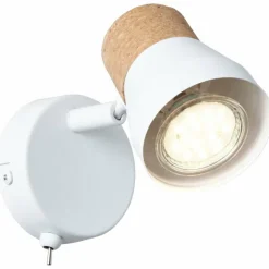 Spot Brilliant Moka Blanc, 1 lumière