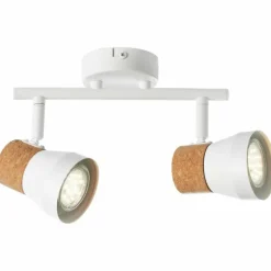 Spot Brilliant Moka Blanc, 2 lumières