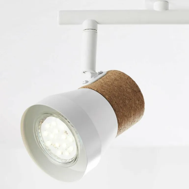 Spot Brilliant Moka Blanc, 2 lumières