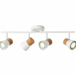 Spot Brilliant Moka Blanc, 4 lumières