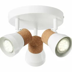 Spot Brilliant Moka Blanc, 3 lumières