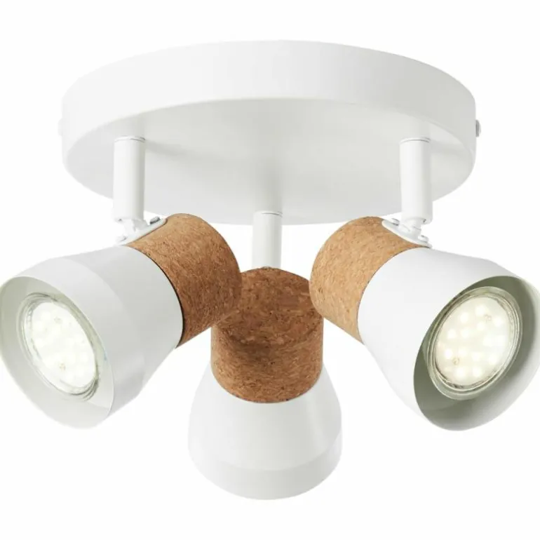 Spot Brilliant Moka Blanc, 3 lumières