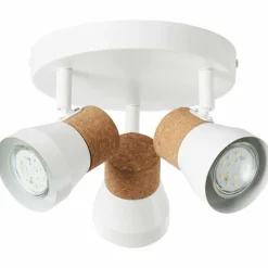 Spot Brilliant Moka Blanc, 3 lumières