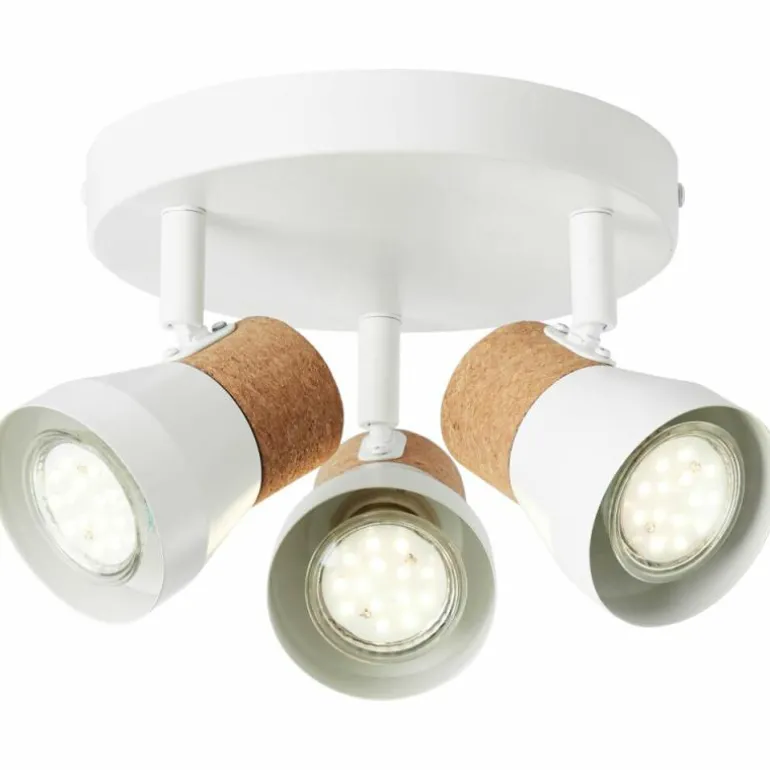 Spot Brilliant Moka Blanc, 3 lumières