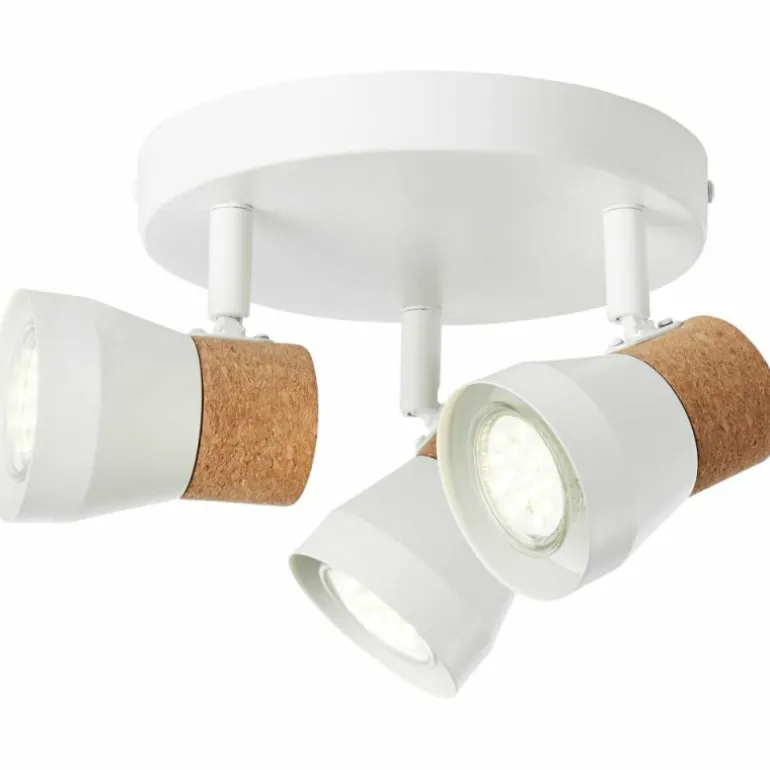 Spot Brilliant Moka Blanc, 3 lumières