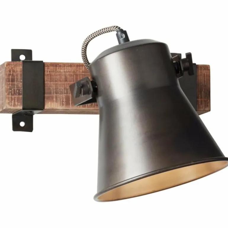 Spot Brilliant Plow Noir, 1 lumière