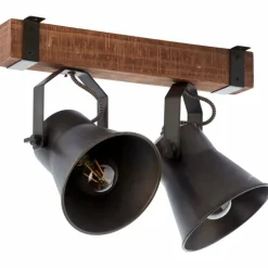 Spot Brilliant Plow Noir, 2 lumières