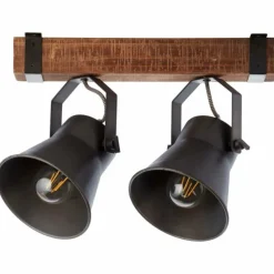 Spot Brilliant Plow Noir, 2 lumières
