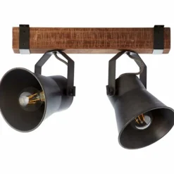 Spot Brilliant Plow Noir, 2 lumières