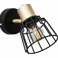 Spot Brilliant Posca Laiton, Noir, 1 lumière