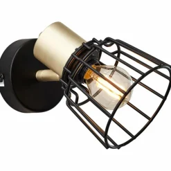 Spot Brilliant Posca Laiton, Noir, 1 lumière