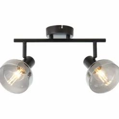 Spot Brilliant Reflekt Noir, 2 lumières