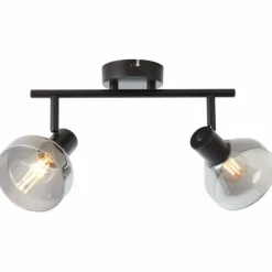 Spot Brilliant Reflekt Noir, 2 lumières