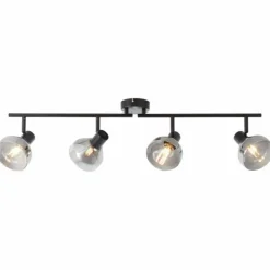 Spot Brilliant Reflekt Noir, 4 lumières