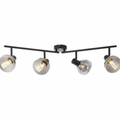 Spot Brilliant Reflekt Noir, 4 lumières