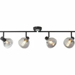 Spot Brilliant Reflekt Noir, 4 lumières