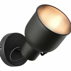 Spot Brilliant Rolet Noir, 1 lumière