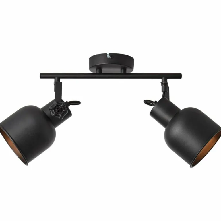 Spot Brilliant Rolet Noir, 2 lumières