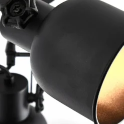 Spot Brilliant Rolet Noir, 4 lumières